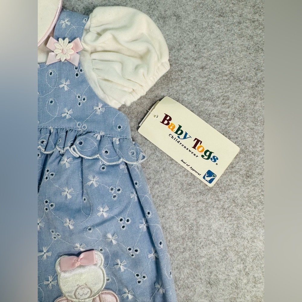 NWT Baby Togs Vintage Overall Set aside 3-6M - Picture 4 of 11